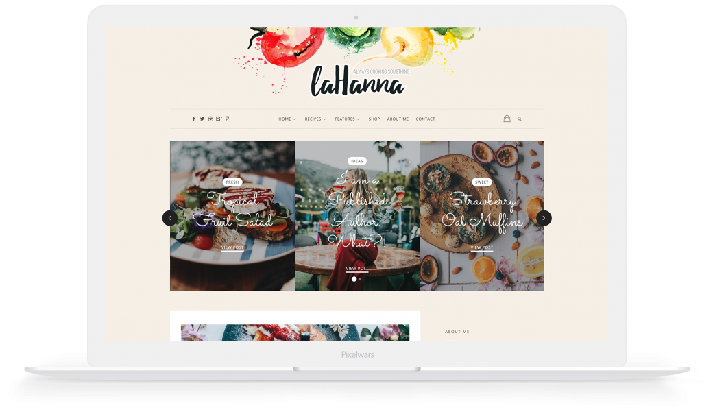 Lahanna WordPress Theme for Food Bloggers